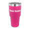 Block Name 30 oz Stainless Steel Ringneck Tumblers - Pink - FRONT