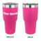 Block Name 30 oz Stainless Steel Ringneck Tumblers - Pink - Single Sided - APPROVAL