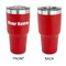 Block Name 30 oz Stainless Steel Ringneck Tumblers - Red - Single Sided - APPROVAL