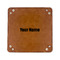 Block Name 6" x 6" Leatherette Snap Up Tray - FLAT FRONT