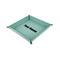 Block Name 6" x 6" Teal Leatherette Snap Up Tray -  MAIN