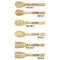 Block Name Bamboo Cooking Utensils Set - Double Sided - APPROVAL