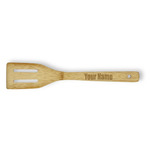 Block Name Bamboo Slotted Spatula - Single-Sided (Personalized)