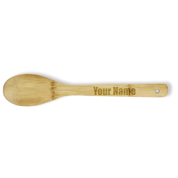 Custom Block Name Bamboo Spoon - Single-Sided (Personalized)