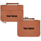 Block Name Cognac Leatherette Bible Covers - Large Double Sided Apvl