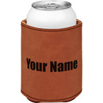 Block Name Leatherette Can Sleeve - Double Sided (Personalized)