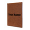 Block Name Cognac Leatherette Journal - Main