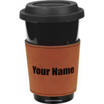 Block Name Leatherette Cup Sleeve - Double Sided (Personalized)