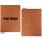 Block Name Cognac Leatherette Portfolios with Notepad - Small - Single Sided- Apvl