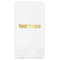 Block Name Guest Napkins - Foil Stamped (Personalized)