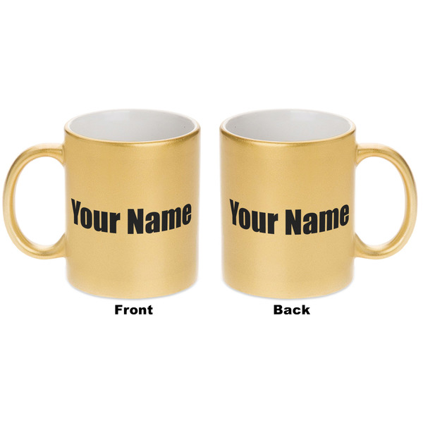 Block Name Gold Mug - Apvl