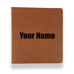Block Name Leather Binder - 1" - Rawhide (Personalized)