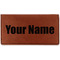 Block Name Leather Checkbook Holder - Main