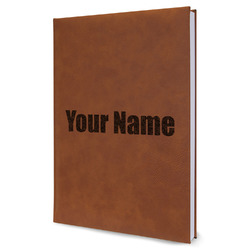 Block Name Leather Sketchbook (Personalized)