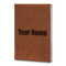 Block Name Leatherette Journal - Large - Double Sided (Personalized)