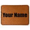 Block Name Faux Leather Iron On Patch - Rectangle (Personalized)