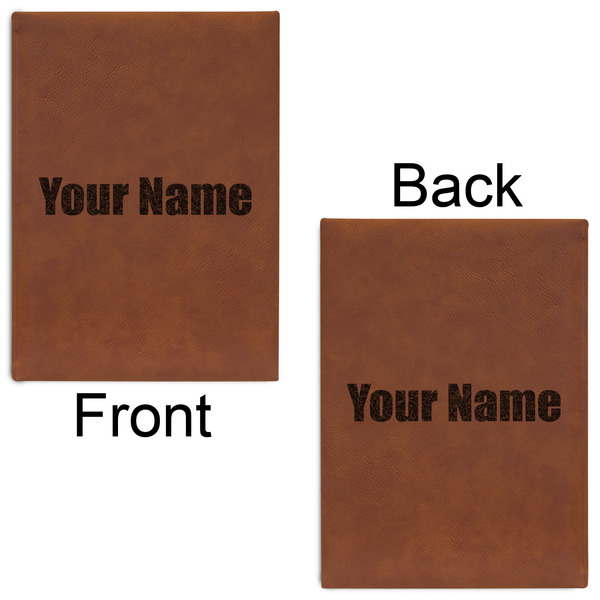 Block Name Leatherette Sketchbooks - Large - Double Sided - Front & Back View