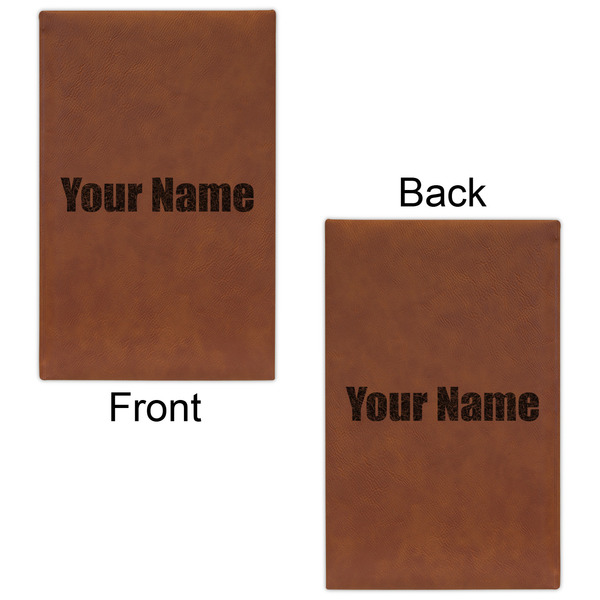 Block Name Leatherette Sketchbooks - Small - Double Sided - Front & Back View