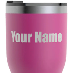 Block Name RTIC Tumbler - Magenta - Laser Engraved - Double-Sided (Personalized)