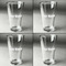 Block Name Set of Four Engraved Beer Glasses - Individual View