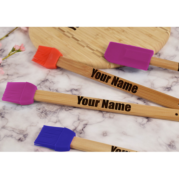 Block Name Silicone Brush - Purple - Lifestyle