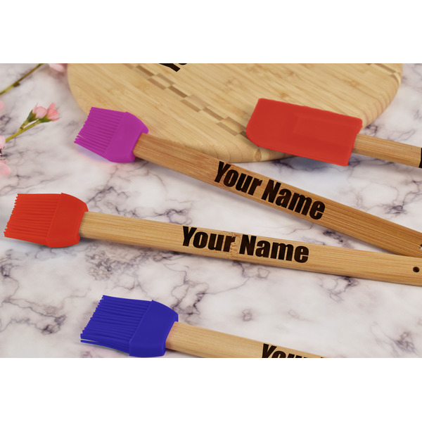 Block Name Silicone Brush - Red - Lifestyle