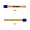 Block Name Silicone Brushes - Blue - Front & Back