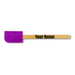 Block Name Silicone Spatula - Purple (Personalized)