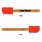 Block Name Silicone Spatula - Red - Front & Back