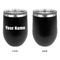 Block Name Stainless Wine Tumblers - Black - Single Sided - Approval