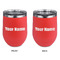 Block Name Stainless Wine Tumblers - Coral - Double Sided - Approval