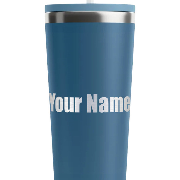 Block Name Steel Blue RTIC Everyday Tumbler - 28 oz. - Close Up