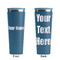 Block Name Steel Blue RTIC Everyday Tumbler - 28 oz. - Front and Back