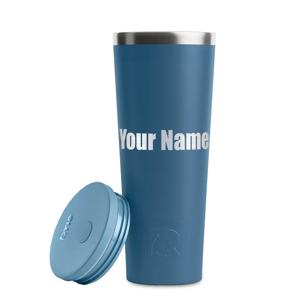 Block Name Steel Blue RTIC Everyday Tumbler - 28 oz. - Lid Off