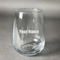 Block Name Stemless Wine Glass (Single) (Personalized)