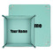 Block Name Teal Faux Leather Valet Trays - PARENT MAIN