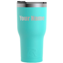 Block Name RTIC Tumbler - Teal - Engraved Front (Personalized)