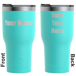 Block Name RTIC Tumbler - Teal - Engraved Front & Back (Personalized)