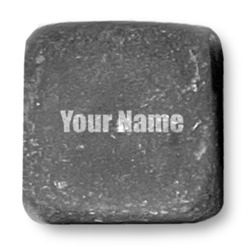 Block Name Whiskey Stone Set - Set of 3 (Personalized)