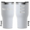 Block Name White RTIC Tumbler - Front and Back