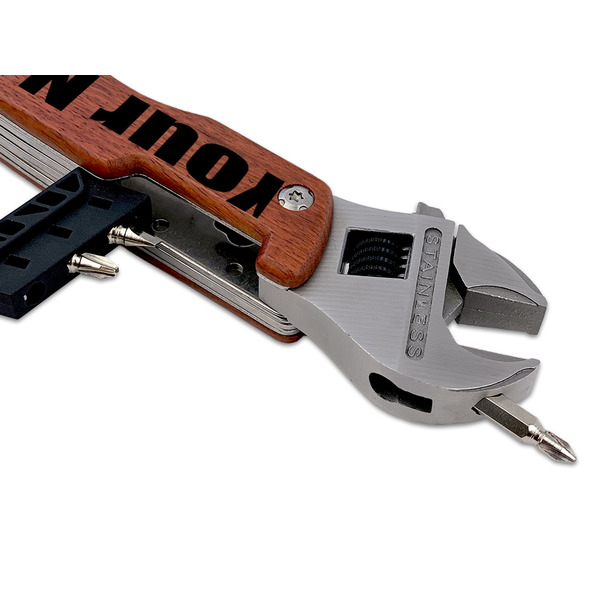 Block Name Wrench Multi-tool - DETAIL (back wrench with screw)