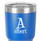 Name & Initial 30 oz Stainless Steel Ringneck Tumbler - Blue - Close Up