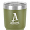 Name & Initial 30 oz Stainless Steel Ringneck Tumbler - Olive - Close Up