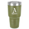 Name & Initial 30 oz Stainless Steel Ringneck Tumbler - Olive - Front