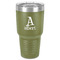 Name & Initial 30 oz Stainless Steel Tumbler - Olive - Single-Sided (Personalized)