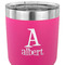 Name & Initial 30 oz Stainless Steel Ringneck Tumbler - Pink - CLOSE UP