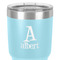 Name & Initial 30 oz Stainless Steel Ringneck Tumbler - Teal - Close Up