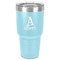 Name & Initial 30 oz Stainless Steel Ringneck Tumbler - Teal - Front