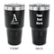 Name & Initial 30 oz Stainless Steel Ringneck Tumblers - Black - Double Sided - APPROVAL