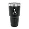 Name & Initial 30 oz Stainless Steel Ringneck Tumblers - Black - FRONT